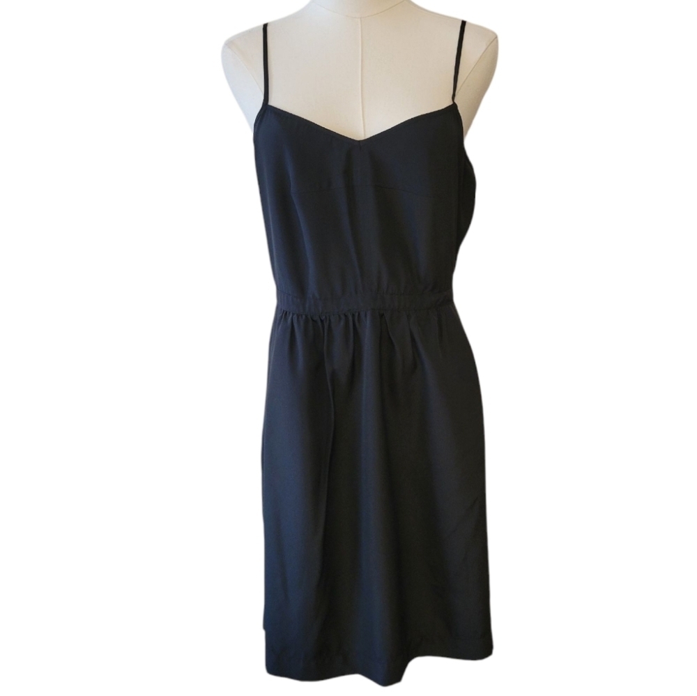 J. Crew Black Camisole Dress Size 8‎